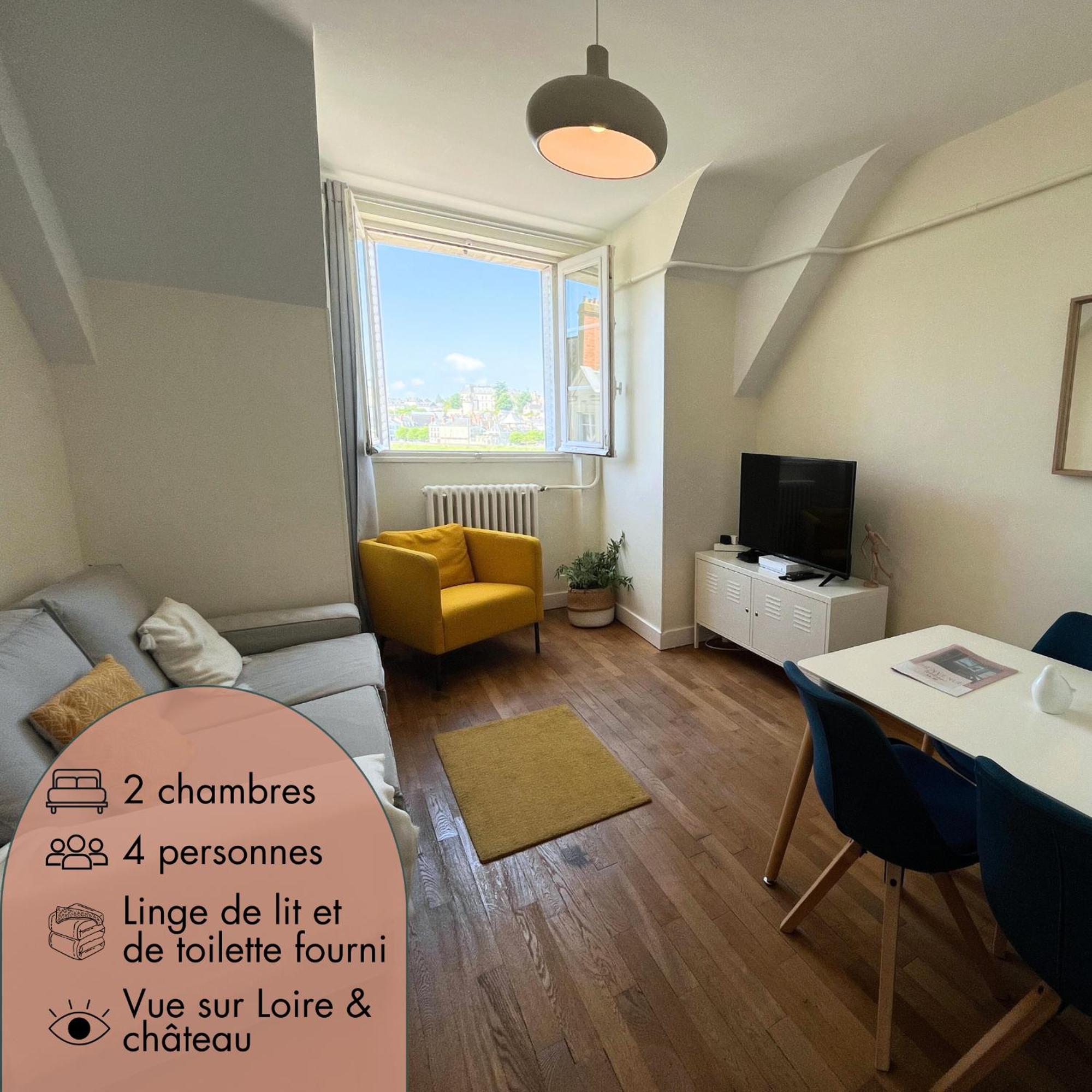 Le Wilson - Vue Imprenable Sur La Loire Et Le Chateau De Blois Exterior photo